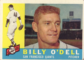 1960 Topps #303 Billy O'Dell Front