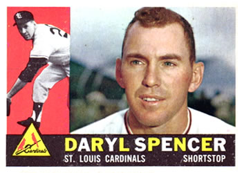 1960 Topps #368 Daryl Spencer Front