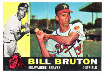 1960 Topps #37 Bill Bruton Front
