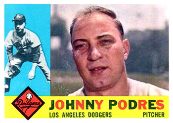 1960 Topps #425 Johnny Podres Front