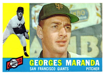 1960 Topps #479 Georges Maranda Front