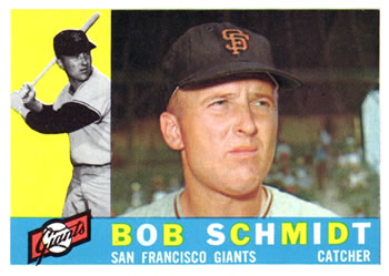 1960 Topps #501 Bob Schmidt Front