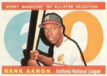 1960 Topps #566 Hank Aaron Front