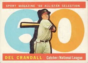 1960 Topps #568 Del Crandall Front