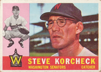 1960 Topps #56 Steve Korcheck Front