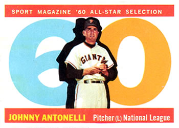 1960 Topps #572 Johnny Antonelli Front