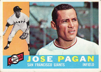 1960 Topps #67 Jose Pagan Front