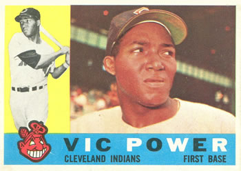 1960 Topps #75 Vic Power Front