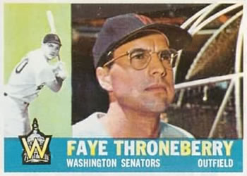1960 Topps #9 Faye Throneberry Front