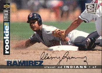 1995 Collector's Choice SE - Silver Signature #117 Manny Ramirez Front
