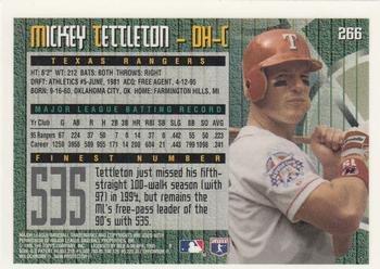 1995 Finest #266 Mickey Tettleton Back