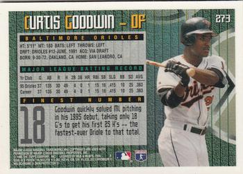 1995 Finest #273 Curtis Goodwin Back