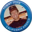 1984 Fun Foods Pins #92 Tommy John Front