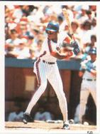 1987 Red Foley Stickers #58 Darryl Strawberry Front