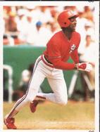 1987 Red Foley Stickers #86 Willie McGee Front