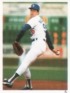 1987 Red Foley Stickers #5 Orel Hershiser Front