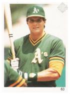1987 Red Foley Stickers #63 Jose Canseco Front