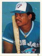 1989 Red Foley Stickers #6 Jesse Barfield Front