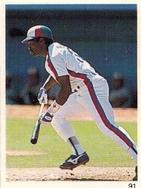 1989 Red Foley Stickers #91 Tim Raines Front