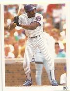 1992 Red Foley Stickers #30 Andre Dawson Front