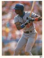 1992 Red Foley Stickers #91 Darryl Strawberry Front