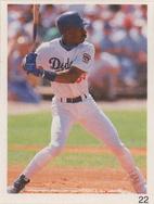 1993 Red Foley Stickers #22 Eric Davis Front