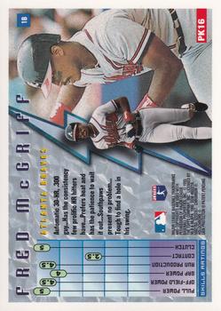 1995 Finest - Power Kings #PK16 Fred McGriff Back