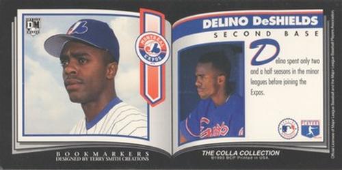1993 Diamond Marks Bookmarkers #NNO Delino DeShields Back