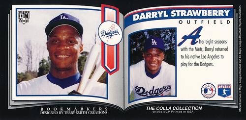 1993 Diamond Marks Bookmarkers #NNO Darryl Strawberry Back