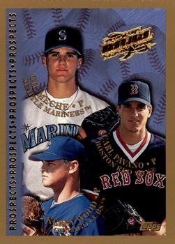 1998 Topps - Inaugural Devil Rays #256 Kerry Wood / Carl Pavano / Gil Meche Front