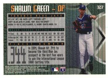 1995 Finest - Refractors #327 Shawn Green Back