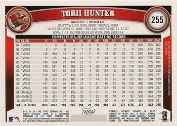 2011 Topps - Diamond Anniversary #255 Torii Hunter Back