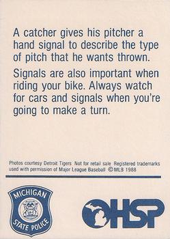 1988 Detroit Tigers Police #NNO Darrell Evans Back