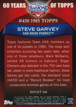 2011 Topps - 60 Years of Topps #60YOT-34 Steve Garvey Back
