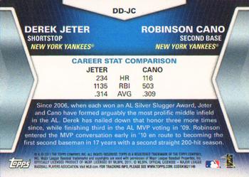2011 Topps - Diamond Duos (Series 1) #DD-JC Derek Jeter / Robinson Cano Back