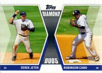 2011 Topps - Diamond Duos (Series 1) #DD-JC Derek Jeter / Robinson Cano Front