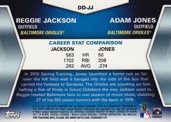 2011 Topps - Diamond Duos (Series 1) #DD-JJ Reggie Jackson / Adam Jones Back