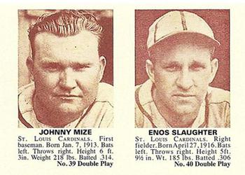2011 Topps - CMG Reprints #CMGR-18 Johnny Mize / Enos Slaughter Front