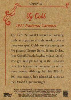 2011 Topps - CMG Reprints #CMGR-25 Ty Cobb Back