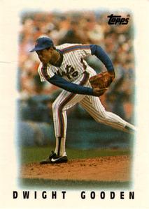 1986 Topps Major League Leaders Minis #52 Dwight Gooden Front