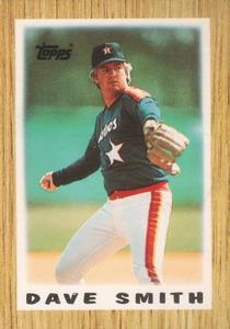 1987 Topps Major League Leaders Minis #12 Dave Smith Front