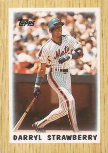1987 Topps Major League Leaders Minis #26 Darryl Strawberry Front