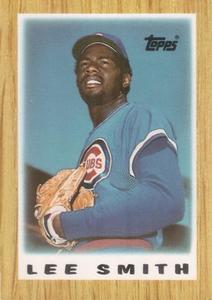 1987 Topps Major League Leaders Minis #3 Lee Smith Front