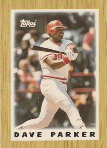 1987 Topps Major League Leaders Minis #6 Dave Parker Front