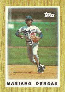 1987 Topps Major League Leaders Minis #13 Mariano Duncan Front