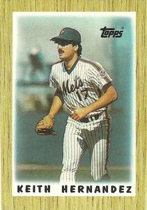 1987 Topps Major League Leaders Minis #24 Keith Hernandez Front