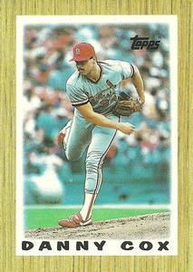 1987 Topps Major League Leaders Minis #33 Danny Cox Front