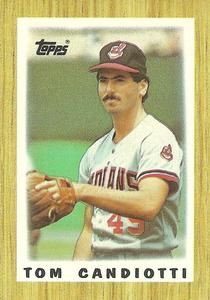 1987 Topps Major League Leaders Minis #50 Tom Candiotti Front