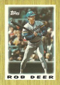 1987 Topps Major League Leaders Minis #59 Rob Deer Front