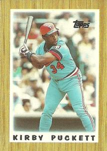 1987 Topps Major League Leaders Minis #63 Kirby Puckett Front